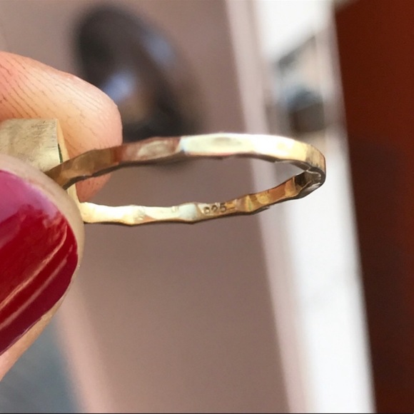 Pyrite faceted gold plated Ring - Picture 9 of 10